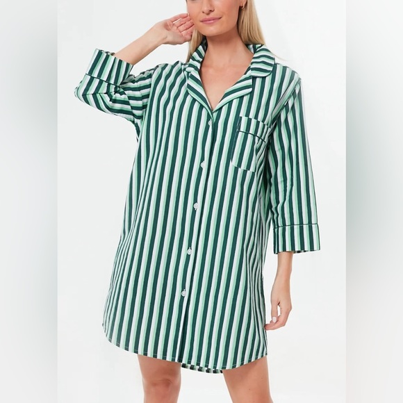 Tuckernuck Other - Tuckernuck Spearmint Stripe Nightshirt NWT